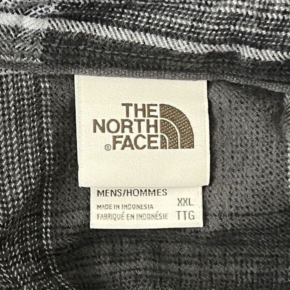 The North Face Mens Size XXL Gray Plaid Stayside Chamois Long-Sleeve Shirt - Picture 4 of 4